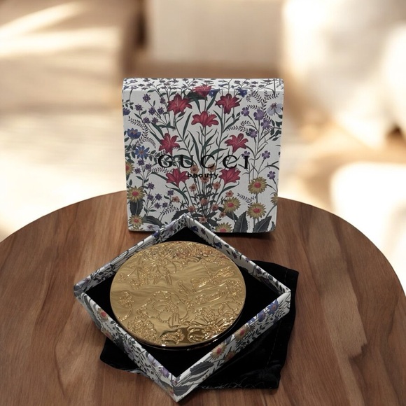 Gucci Gold Compact Mirror NIB